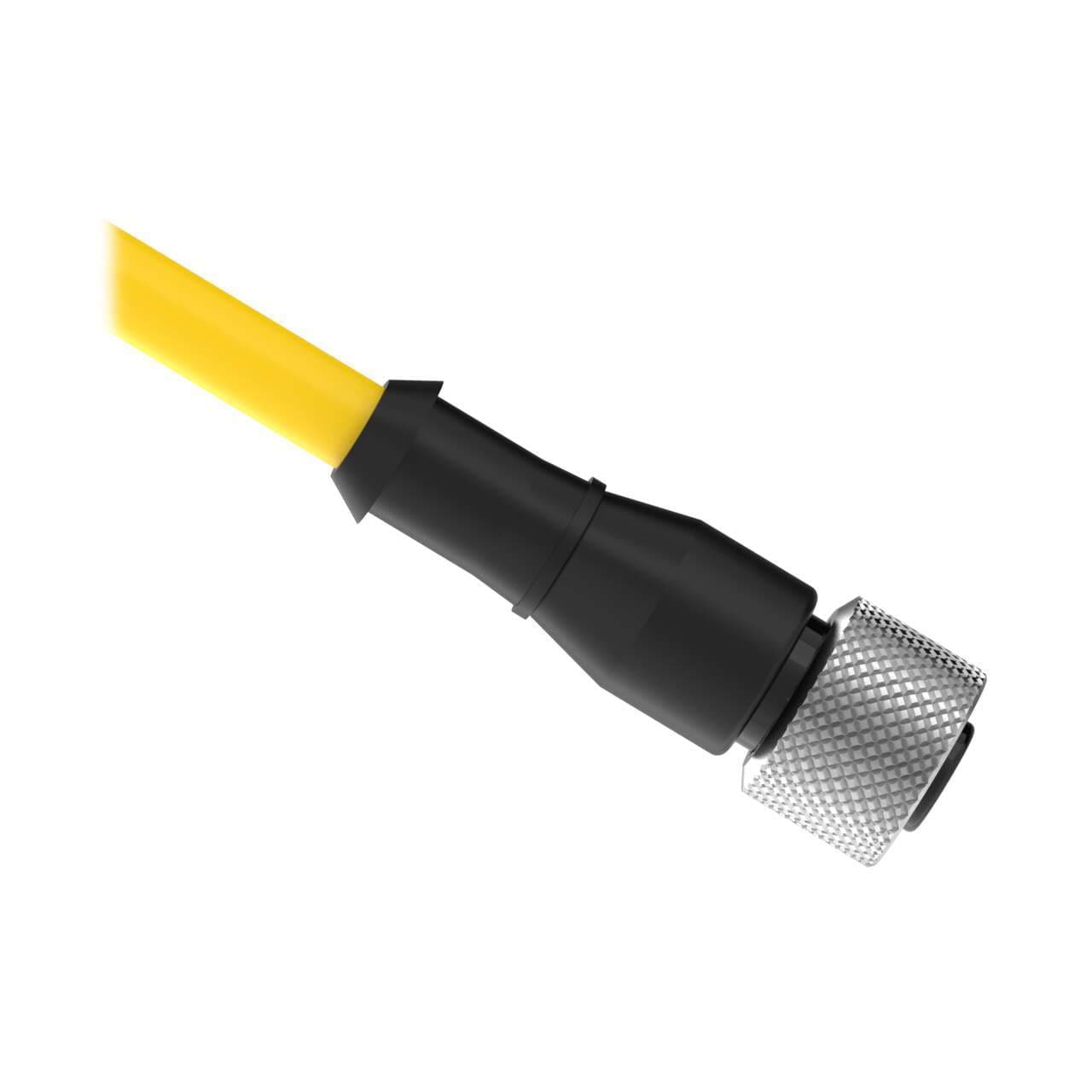 Banner SXA-1250D Cordset: Single Ended M12; 12-pin Straight Female; 15.24 m 12x26 Yellow PVC Jacket; Nickel-Plated Brass Coupling Nut SXA-1250D on Powermatic Associates