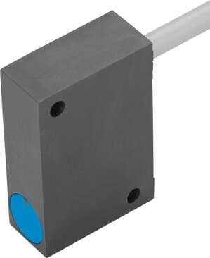 Festo 150489 proximity sensor SIES-QB-PO-K-L Inductive, special mechanical design. Conforms to standard: EN 60947-5-2, Authorisation: (* RCM Mark, * c UL us - Listed (OL)), CE mark (see declaration of conformity): to EU directive for EMC, Materials note: Free of coppe 150489 on Powermatic Associates