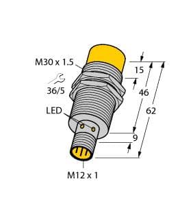Turck NI15-M30-AP6X-H1141 NI15-M30-AP6X-H1141 Turck - NI15-M30-AP6X-H1141 Inductive Sensor NI15-M30-AP6X-H1141 on Powermatic Associates
