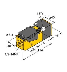Turck NI20-CP40-FZ3X2/S100-S10 NI20-CP40-FZ3X2/S100-S10 Turck - NI20-CP40-FZ3X2/S100-S10 Inductive Sensor, With Increased Temperature Range NI20-CP40-FZ3X2/S100-S10 on Powermatic Associates