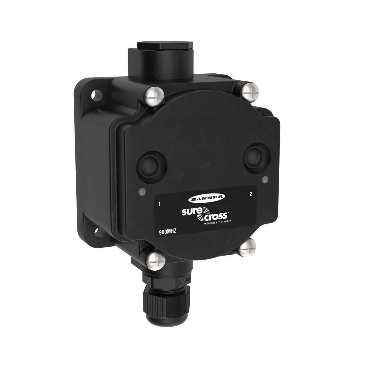 Banner DX80N9X1W-P14L DX80 Performance 900 MHz Node 1 W; Internal Battery Internal Antenna; Input: 1 Configurable Discrete, 1 Analog Voltage (Configurable to Current), 1 Thermistor; 1 Switch Power Output; No LCD No Rotary Dials DX80N9X1W-P14L on Powermatic Associates