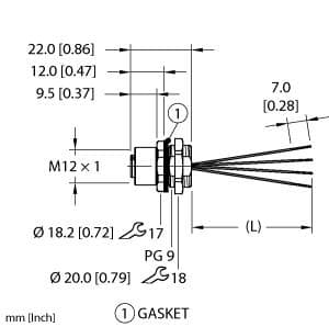 Turck EFKVG-A4.400.2-1 EFKVG-A4.400.2-1 Turck - EFKVG-A4.400.2-1 Actuator and Sensor Receptacle, Front Mount EFKVG-A4.400.2-1 on Powermatic Associates