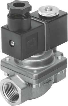 Festo 1489945 solenoid valve VZWP-L-M22C-G14-130-V-1P4-40 Servo-controlled, with piston, G1/4" connection. Design structure: Pilot-actuated piston poppet valve, Type of actuation: electrical, Sealing principle: soft, Assembly position: Coil preferably on top, Mounting 1489945 on Powermatic Associates