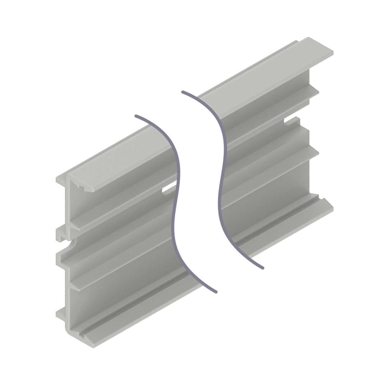 Banner TR100-12 Mounting Track: 300 mm (12 in) Length; PVC Mounting Track for Multiple Systems; 8 Slots; 300 mm (12 in) Long TR100-12 on Powermatic Associates