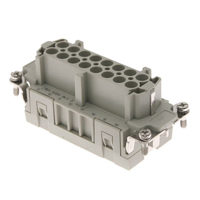 Mencom CSEF-16 Standard, CSE series, Female Rectangular Insert, size 77.27, 16 pin, 16 amp, Standard Spring CSEF-16 on Powermatic Associates