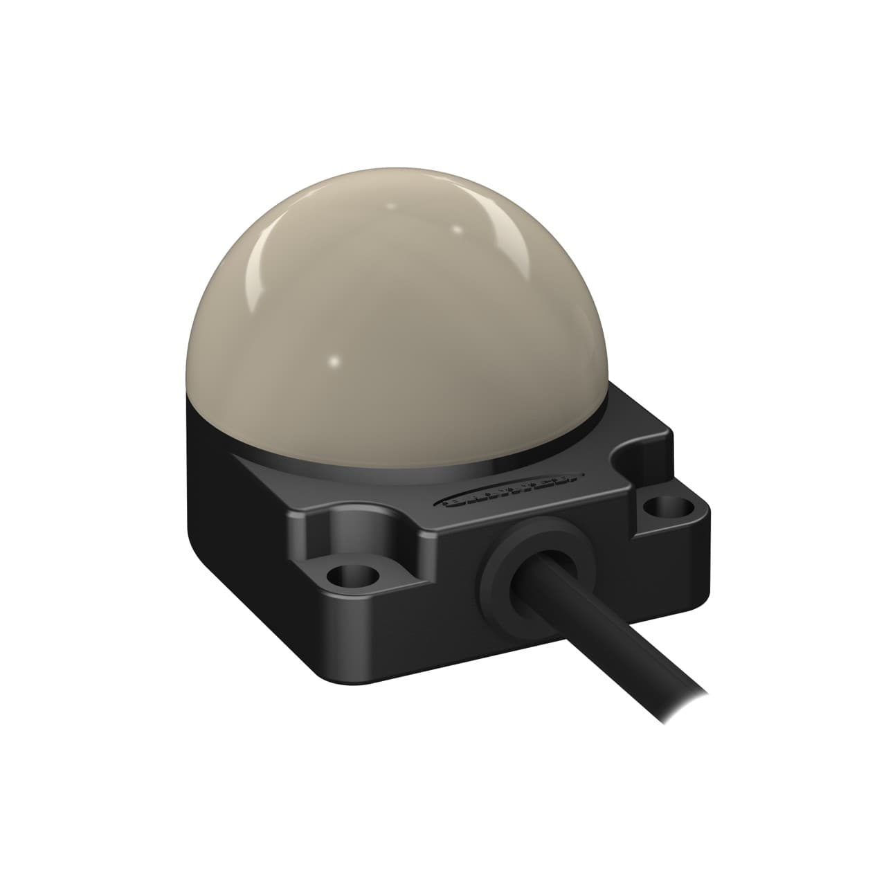 Banner K50FLXRXP Banner Engineering K50FLXRXP is a pilot light from the EZ-LIGHT Flat-mount series designed for surface or wall mounting. This part features a 1-color Red LED illumination housed in a black casing with a dome window on a flat-pack body. The construction materials include a polycarbonate (PC) diffused window and a polycarbonate (PC) base, ensuring durability. It is pre-equipped with a 4-pin M12 Euro-style QD connector for connectivity. The K50FLXRXP operates on a supply voltage of 18Vdc to 30Vdc, with 24Vdc nominal, and has a current consumption of 40mA. It includes 1 x digital input (18-30Vdc; PNP) for color control. The unit is designed with a 50mm / 2" dome diameter and can operate in ambient air temperatures ranging from -40°C to +50°C. It boasts a degree of protection rated at IP67 and IP69K, indicating a high level of protection against dust and water ingress. K50FLXRXP on Powermatic Associates