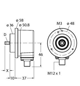 Turck RI-10TA1C-2K5000-H1181 RI-10TA1C-2K5000-H1181 Turck - RI-10TA1C-2K5000-H1181 Incremental Encoder, Industrial Line RI-10TA1C-2K5000-H1181 on Powermatic Associates