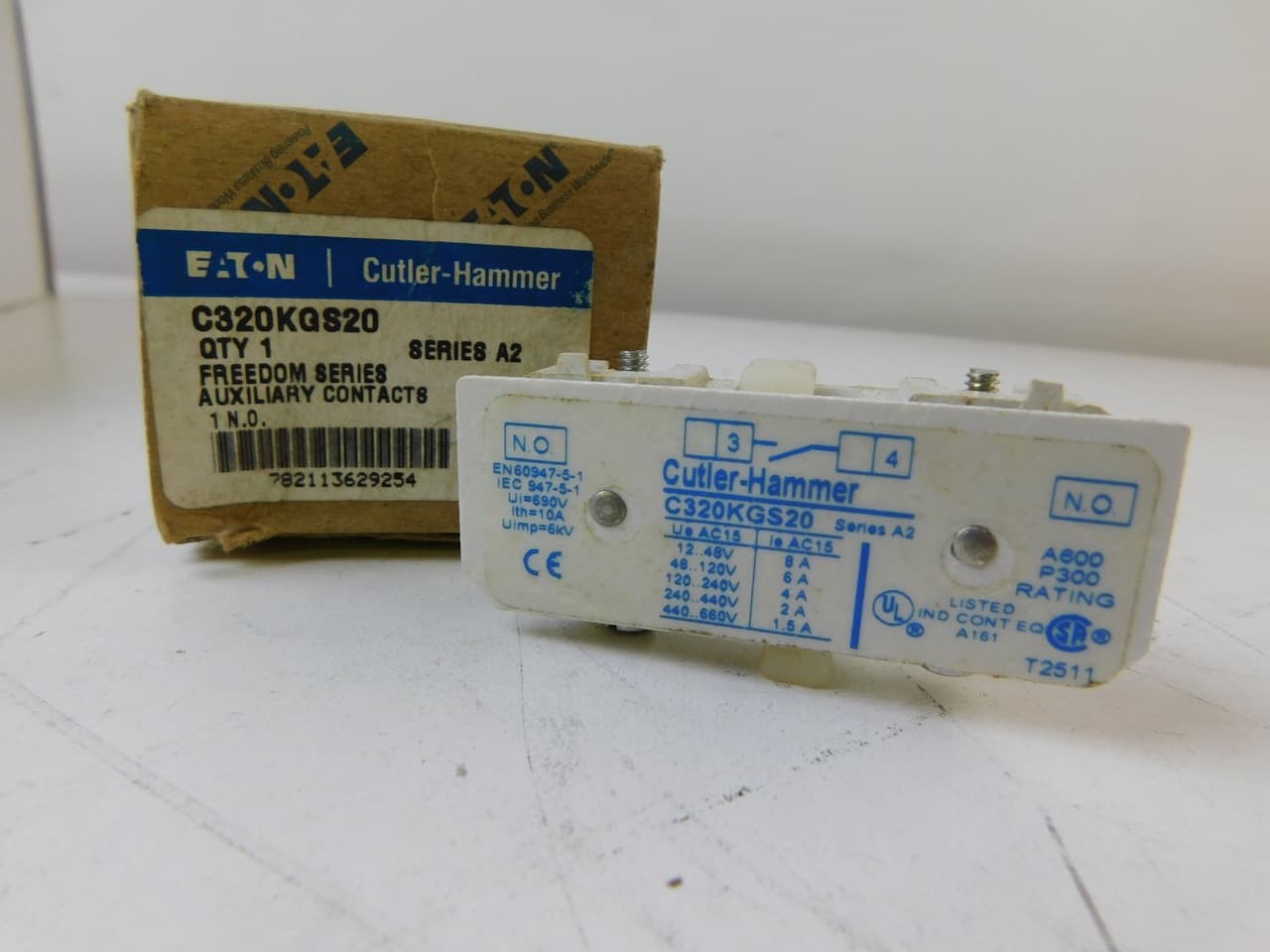 Eaton C320KGS20 C320KGS20 Eaton - Eaton Freedom NEMA auxiliary contact, Used on Starter and Contactors, NO circuit C320KGS20 on Powermatic Associates
