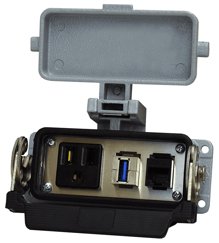 WAGO 8000-100/1000-356 WAGO 8000-100/1000-356 - RJ45, USB with 120VAC simplex 8000-100/1000-356 on Powermatic Associates