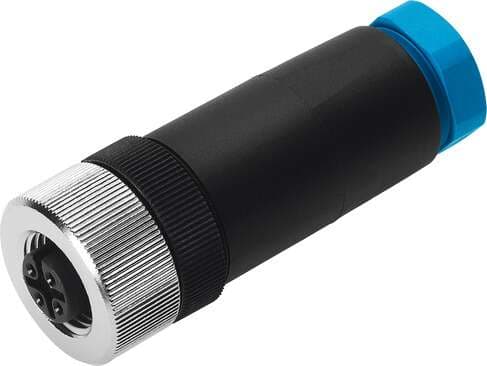 Festo 18495 plug socket FBSD-GD-9 For fieldbus connection to valve and valve/sensor terminals. Based on the standard: (* EN 61076-2-101, * EN 61984), Mounting type: With sleeve nut, Assembly position: Any, Product weight: 29 g, Electrical connection: (* 4-pin, * Stra 18495 on Powermatic Associates