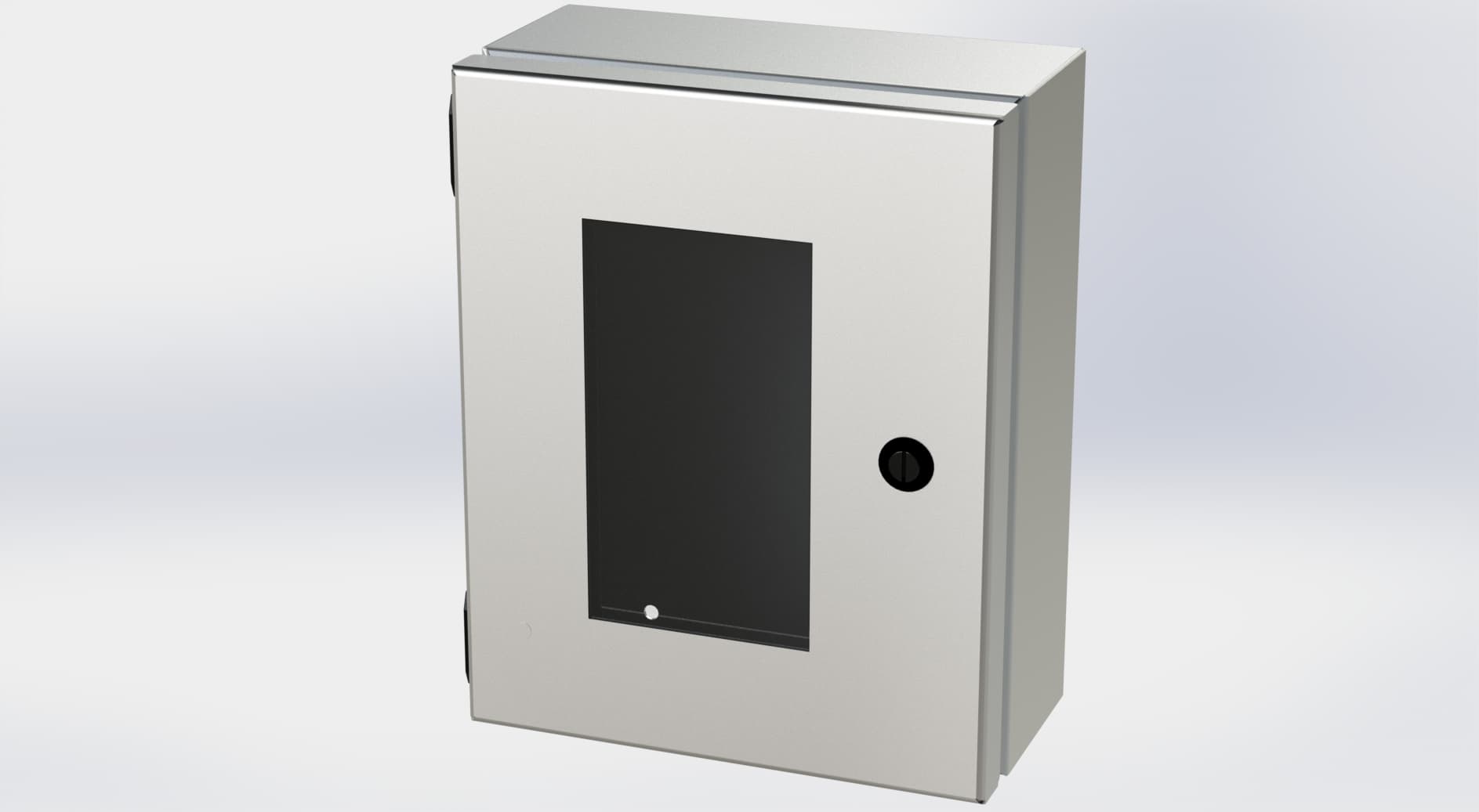 Saginaw Control SCE-1008ELJWSS6 S.S. ELJ Enclosure W/Viewing Window, Height:10.00", Width:8.00", Depth:4.00", #4 brushed finish on all exterior surfaces. Optional panels are powder coated white. SCE-1008ELJWSS6 on Powermatic Associates