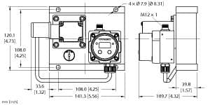 Turck WCIOL-12GPM-75NPT-H1151 IO-Link Water Control Block for Welding Stations, , Joint installation creates a drop-in water-saving system., Simplified setup identifies peak drop and insufficient flow to the welding equipment., Standalone application: No PLC or robot logic circuit required., Flow range 1.8 to 12 gpm, Solid-state SPDT relay for alarm output, M12 male connector, 5-pin, for communication, Four ¾″ NPT ports for the process connection, IP67 WCIOL-12GPM-75NPT-H1151 on Powermatic Associates