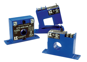 NK Technologies AT0-420-24L-SP Average Responding Current Transducer, Split-Core, 24 VDC Loop-Powered,  0-2 & 0-5 Amp Ranges, Top Terminals,  4-20 mA AT0-420-24L-SP on Powermatic Associates
