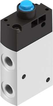 Festo 8031335 stem actuated valve VMEF-STCZ-M32-M-G18 Valve function: 3/2 closed, monostable, Type of actuation: mechanical, Width: 20 mm, Standard nominal flow rate: 750 l/min, Operating pressure MPa: -0,095 - 1 MPa 8031335 on Powermatic Associates