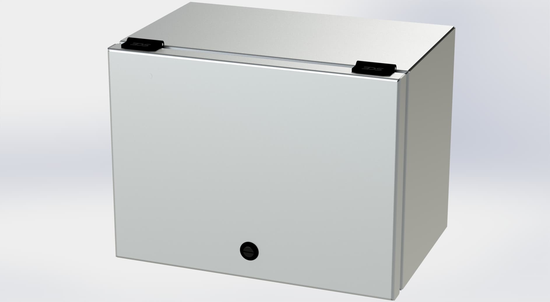 Saginaw Control SCE-L9128ELJSS S.S. ELJ Trough Enclosure, Height:9.00", Width:12.00", Depth:8.00", #4 brushed finish on all exterior surfaces. Optional sub-panels are powder coated white. SCE-L9128ELJSS on Powermatic Associates
