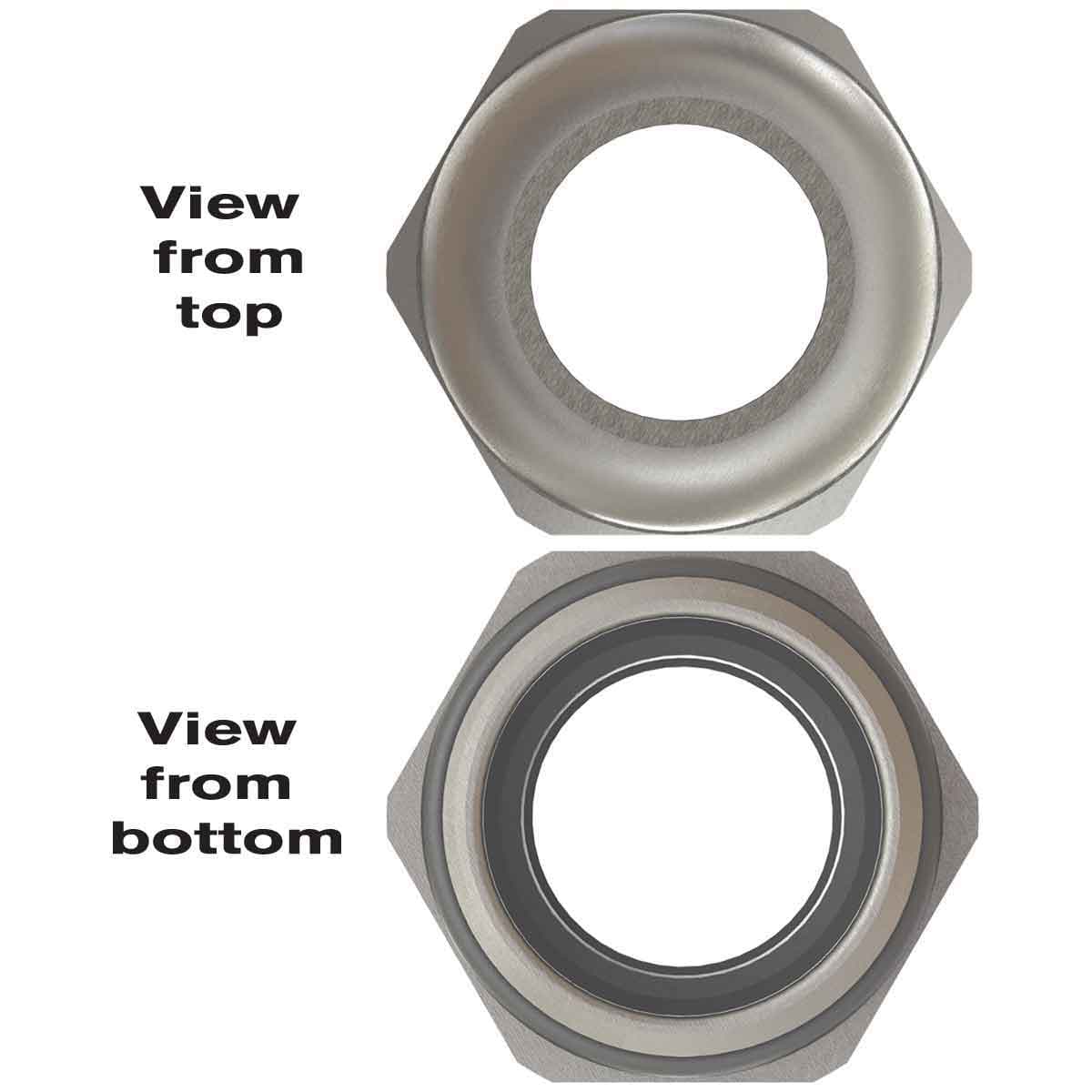 SAB MNS-3/8 SAB MNS-3/8 Nickel Plated Brass Dome Cap Cord Grip with NPT 3/8" threads MNS-3/8 on Powermatic Associates