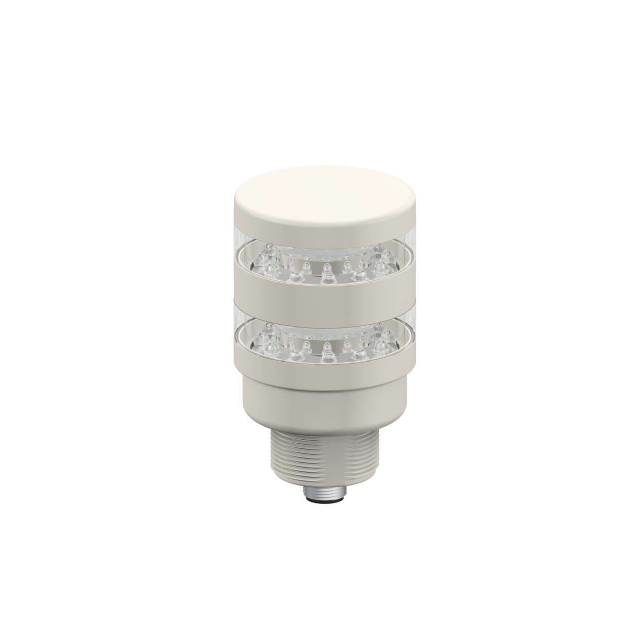 Banner TL50BLY2R2CQ Beacon Tower Light; Gray Housing: 2-Color Indicator; Voltage: 12-30 V dc or 24 V ac; Environmental Rating: IP67; Input: Bimodal; Colors: Yellow flash Red flash; M12 Integral QD TL50BLY2R2CQ on Powermatic Associates