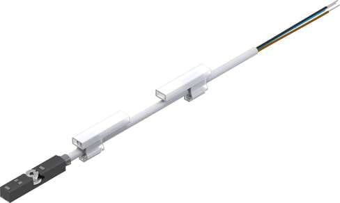 Festo 8138001 proximity sensor SMT-8M-A-NO-24V-E-7,5-OE Design: for T-slot, Based on the standard: EN 60947-5-2, Authorisation: RCM Mark, CE mark (see declaration of conformity): (* to EU directive for EMC, * in accordance with EU RoHS directive), KC mark: KC-EMV 8138001 on Powermatic Associates