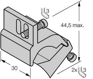 Turck KLI6Z KLI6Z Turck - KLI6Z Accessories, Mounting Bracket, For Tie-Rod Cylinders KLI6Z on Powermatic Associates