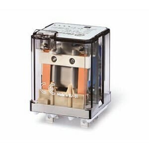 Finder 62.31.9.024.4800 Finder 62.31.9.024.4800 is a relay designed with 1 NO (Normally Open) pole and utilizes a fast-on 187 connection type. It supports a rated current of 16A at 250Vac for AC-1, 16A at 30Vdc, 16A at 110Vdc, and 12A at 220Vdc for DC-1 configurations. Additionally, it features normally open auxiliary contacts rated at 16A for 30Vdc and 5A for 125Vdc, with a resistance of 3A at 220Vdc under DC-13. The relay operates with a speed of 1NO / SPST-NO (Single Pole Single Throw - Normally Open) and offers a degree of protection of 4000VA at 250Vac for AC-1. It is designed to work within a temperature range of -40 to +70 degrees Celsius and has a rated impulse voltage (Uimp) of 4 kV. The rated insulation voltage (Ui) is 24Vdc, and the net depth is specified for 250Vac applications. The rated active power is 4 kW, and the relay is designed for plug-in cross-sections. It is rated for 100,000 operations at a rated voltage (AC) - Phase-to-neutral and has a maximum continuous operating voltage (Uc) of AgSnO2 (Silver / Tin Oxide). The trip current rating is specified for 30,000,000 operations. 62.31.9.024.4800 on Powermatic Associates