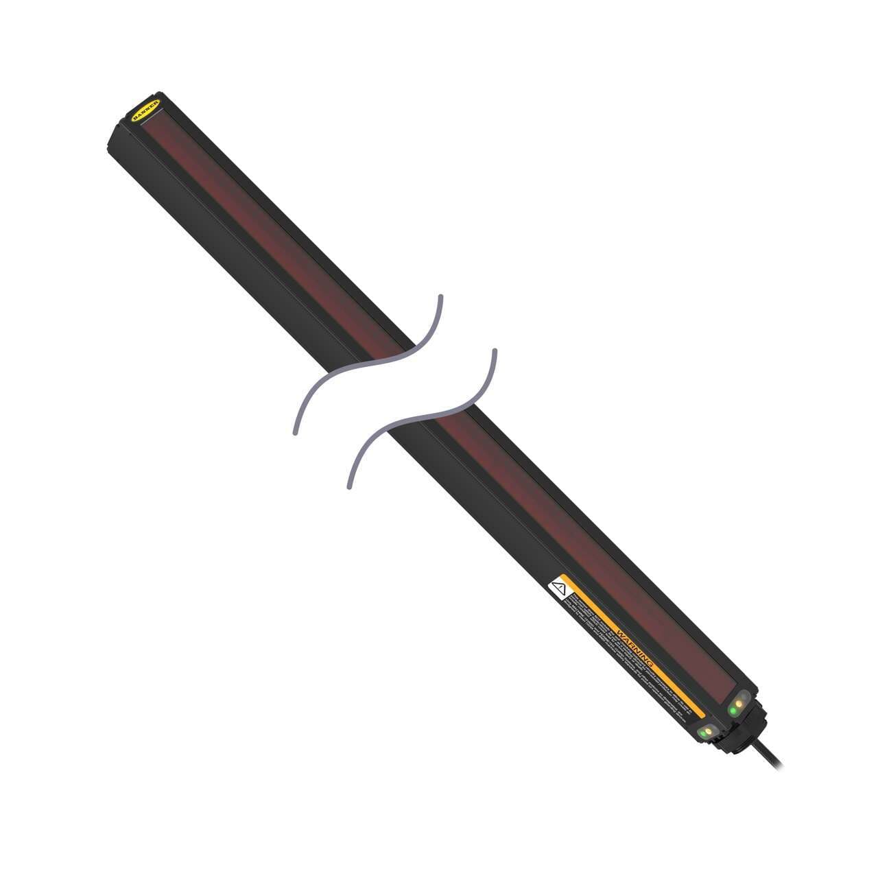 Banner MAR1832NX485Q 2 Piece Mini-Array Series: Receiver 3/8 in Optical Spacing; Range: 20 ft; Sensing Length: 18 in; Input Voltage 16-30 V; Outputs: 2 Independent NPN; 150 mm (6 in) 8-pin M12 PVC Pigtail QD MAR1832NX485Q on Powermatic Associates