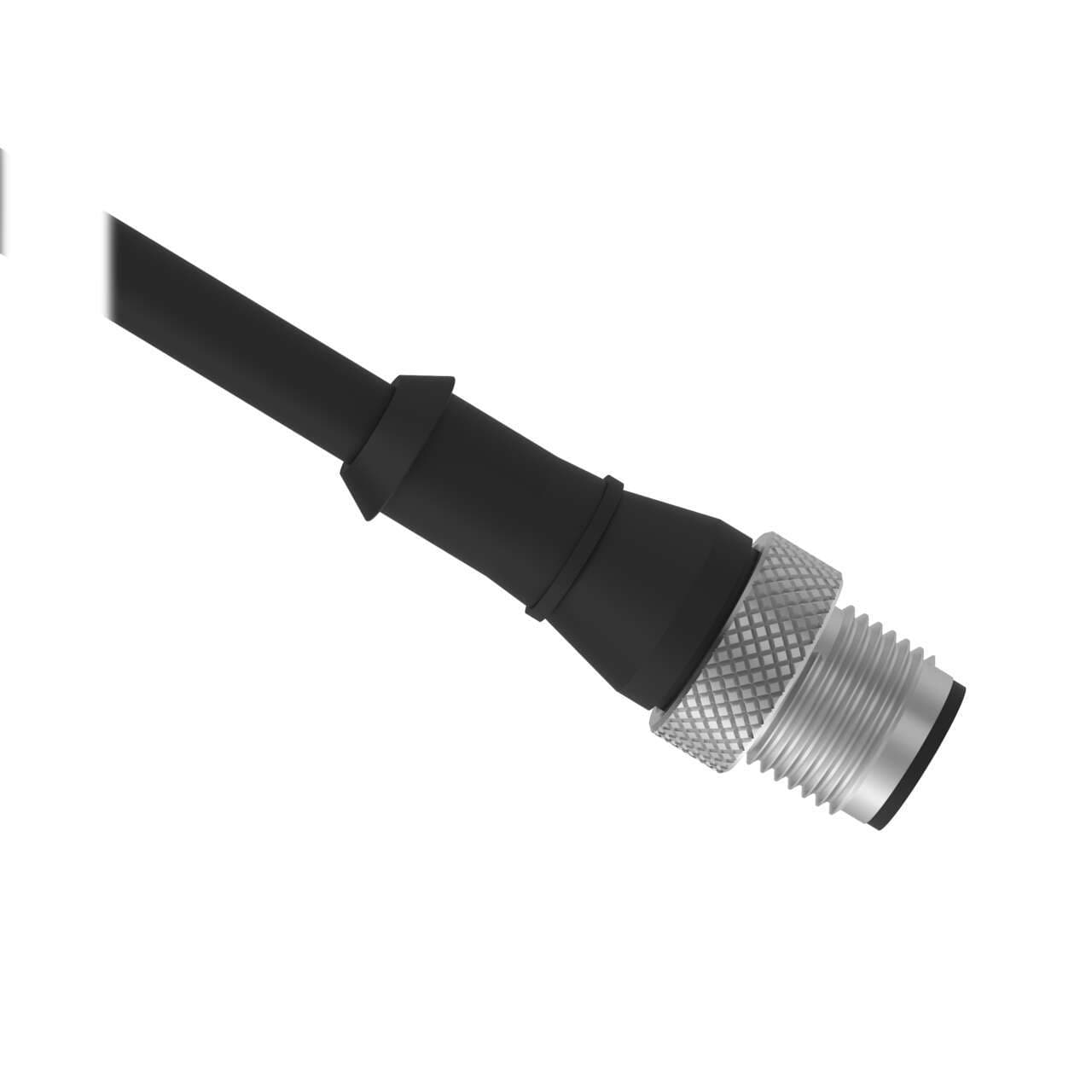 Banner MQDMC1-806 Banner MQDMC1-806 - Cordset: Single Ended M12; 8-pin Straight Male; 2 m (6.56 ft) 8x24 Black PVC Jacket; Nickel-Plated Brass Coupling Nut MQDMC1-806 on Powermatic Associates