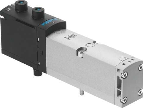 Festo 560727 solenoid valve VSVA-B-P53ED-ZD-A1-1T1L Valve function: 5/3 exhausted, Type of actuation: electrical, Width: 26 mm, Standard nominal flow rate: 1000 l/min, Operating pressure: -0,9 - 10 bar 560727 on Powermatic Associates