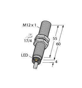 Turck BI4-M12E-VN6X BI4-M12E-VN6X Turck - BI4-M12E-VN6X Inductive Sensor, With Increased Switching Distance BI4-M12E-VN6X on Powermatic Associates