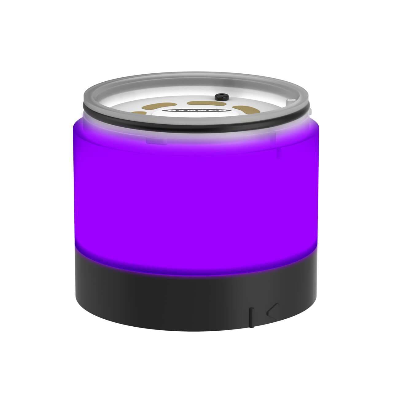 Banner SG-TL70B-V Banner SG-TL70B-V - TL70 Basic Light Module; Color: Violet; Voltage: 12-30 V dc; Environmental Rating: IP65; Steady On/Flashing; Black Housing SG-TL70B-V on Powermatic Associates