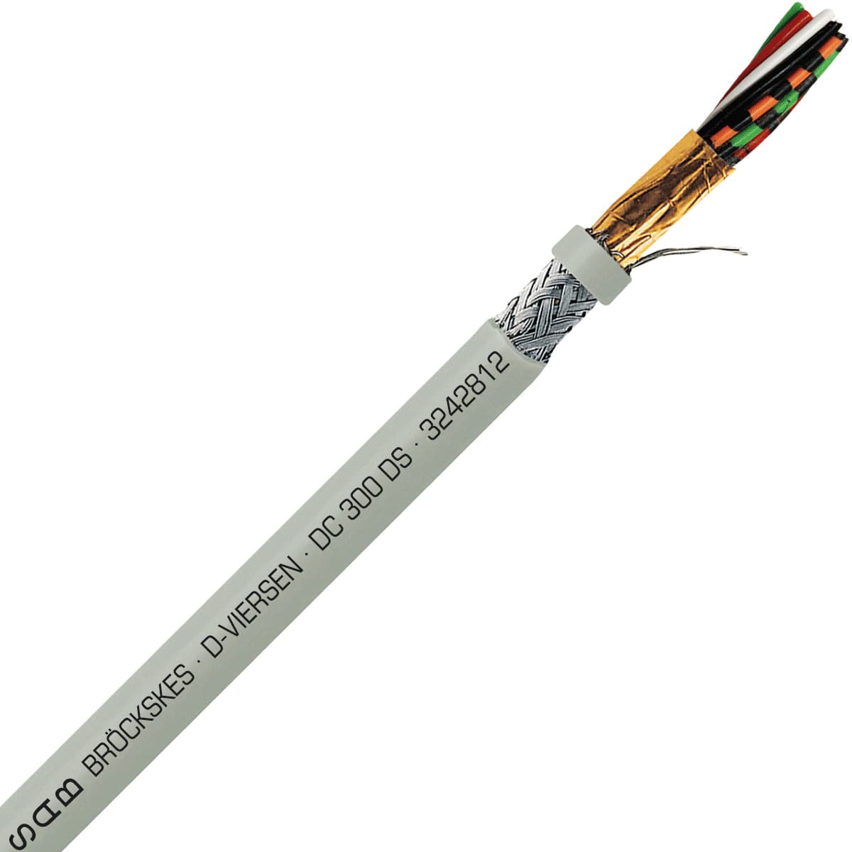SAB 3242812 DC 300 DS - 28 AWG/12c, multi-conductor double shielded PVC signal and control cable, AWM 3242812 on Powermatic Associates