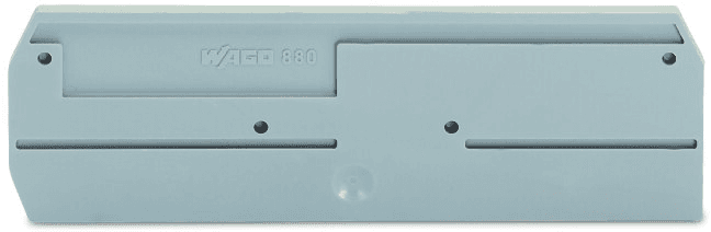 WAGO 880-344 880-344 WAGO - End and intermediate plate; 2.5 mm thick; gray 880-344 on Powermatic Associates