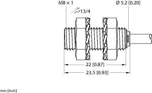 Turck BI1.5-EG08K-AP6/S100 BI1.5-EG08K-AP6/S100 Turck - BI1.5-EG08K-AP6/S100 Inductive Sensor, With Increased Temperature Range BI1.5-EG08K-AP6/S100 on Powermatic Associates