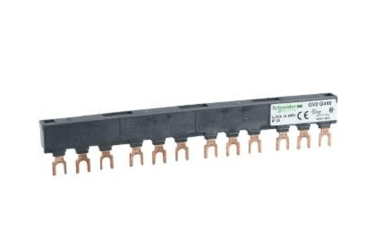 Schneider Electric GV2G445 Schneider Electric GV2G445 is a connector within the GV2 sub-range, designed as a 3-pole busbar with a 45mm pitch and 4 tap-offs. GV2G445 on Powermatic Associates