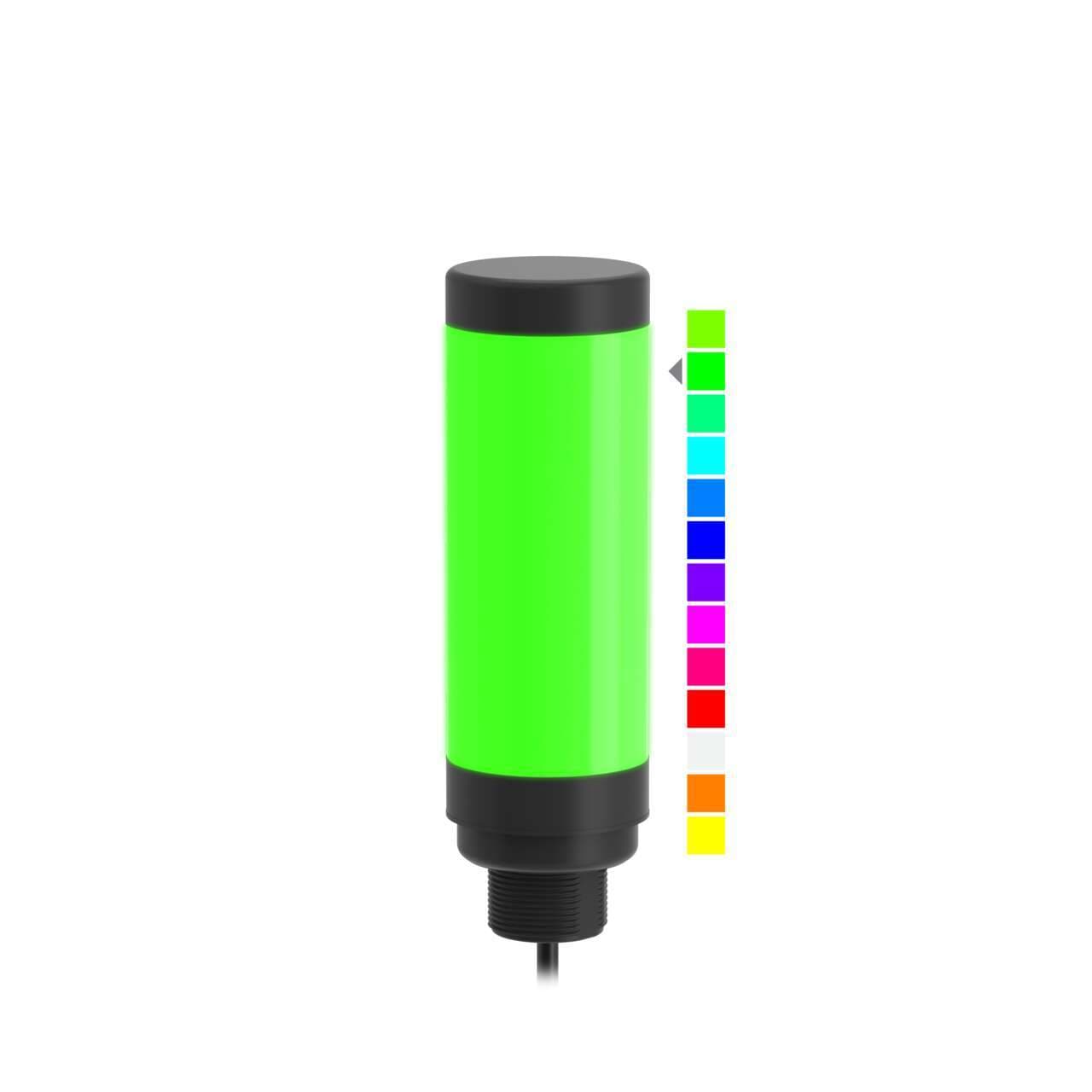 Banner CL50PRGB7 CL50 Pro Column Light; 7-Color RGB Indicator; Voltage: 12-30 V dc; Environ. Rating: IP65; Colors: Multicolor; 1.2 m (4 ft) Integral Cable CL50PRGB7 on Powermatic Associates