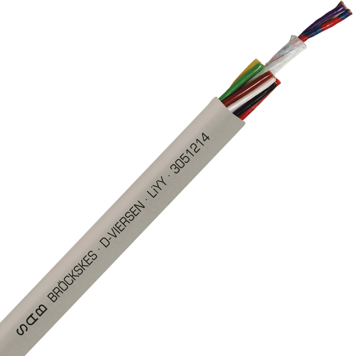 SAB 3051214 LiYY - 26 AWG/12c, multi-conductor signal and control PVC cable with DIN color code 3051214 on Powermatic Associates