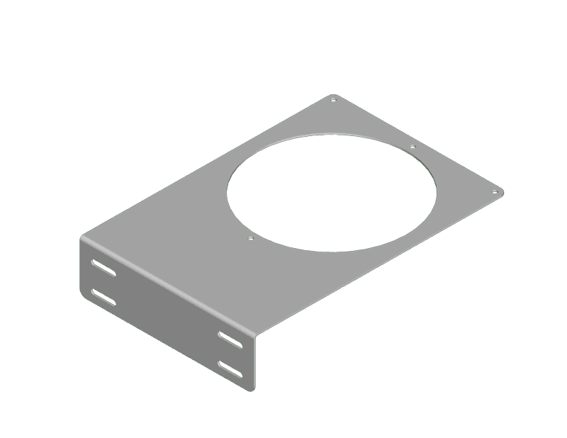 Saginaw Control SCE-111252 Bracket, 6 Inch Fan, Height:10.00", Width:6.88", Depth:2.00", Powder coated white. SCE-111252 on Powermatic Associates