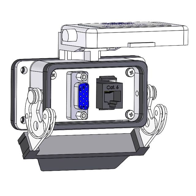 Mencom DDB15-RJ45-10LS Panel Interface Connector with, DDB15 and, RJ45, in a 10LS housing DDB15-RJ45-10LS on Powermatic Associates
