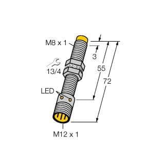 Turck NI3-G08-AP6X-H1341 NI3-G08-AP6X-H1341 Turck - NI3-G08-AP6X-H1341 Inductive Sensor NI3-G08-AP6X-H1341 on Powermatic Associates