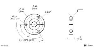 Turck P9-RI-QR24 P9-RI-QR24 Turck - P9-RI-QR24 Accessories, Positioning Element, For Encoders RI-QR24 P9-RI-QR24 on Powermatic Associates
