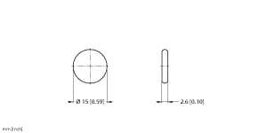 Turck TW-R15-B320 HF Tag for Overhead Conveyor Applications, , EEPROM, memory 320 byte, Not for direct mounting on metal TW-R15-B320 on Powermatic Associates