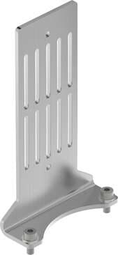 Festo 8080406 mounting bracket EAHM-M1-AB Corrosion resistance classification CRC: 2 - Moderate corrosion stress, Product weight: 106 g, Materials note: Conforms to RoHS, Material mounting bracket: High alloy steel, non-corrosive 8080406 on Powermatic Associates