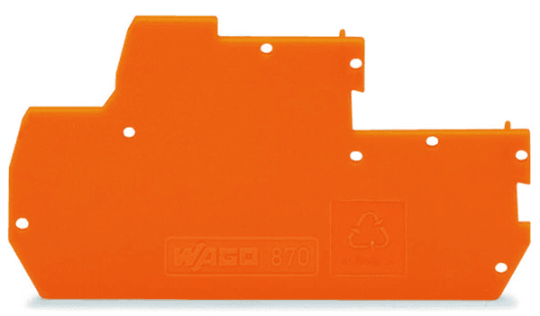 WAGO 870-119 870-119 WAGO - End and intermediate plate; 1 mm thick; orange 870-119 on Powermatic Associates