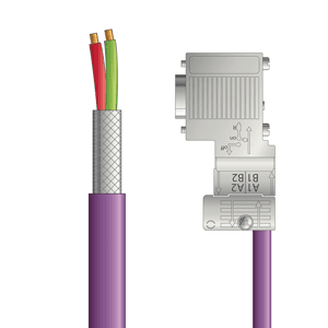 Lapp PB4110117S02 PB4110117S02 - LAPP UNITRONIC® PROFIBUS Cordsets 22 AWG / 1 pair Bus - Violet PVC - Wire Leads / D-sub Node connectors - 2m PB4110117S02 on Powermatic Associates