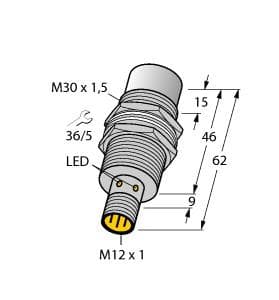 NI30U-MT30-AP6X2-H1141/S1589 on Powermatic Associates