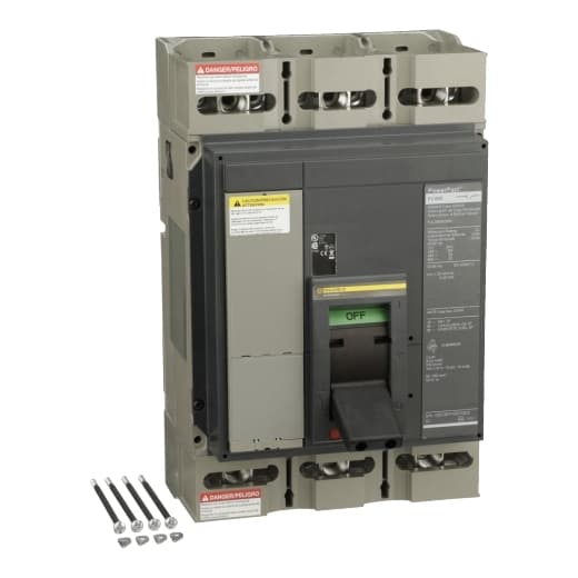 Schneider Electric PJL36000S60 Square D by Schneider Electric PJL36000S60 is an automatic molded case switch-disconnector designed for mounting plate installation. It features a rated current of 600A and a connection type that utilizes lugs on both the load and line side. This part falls under the PowerPact PJL sub-range and is specified with a rated voltage (AC) of 600 V. It is equipped with 3 poles, all of which are protected, and has a frame current rating of 1200 AF. PJL36000S60 on Powermatic Associates