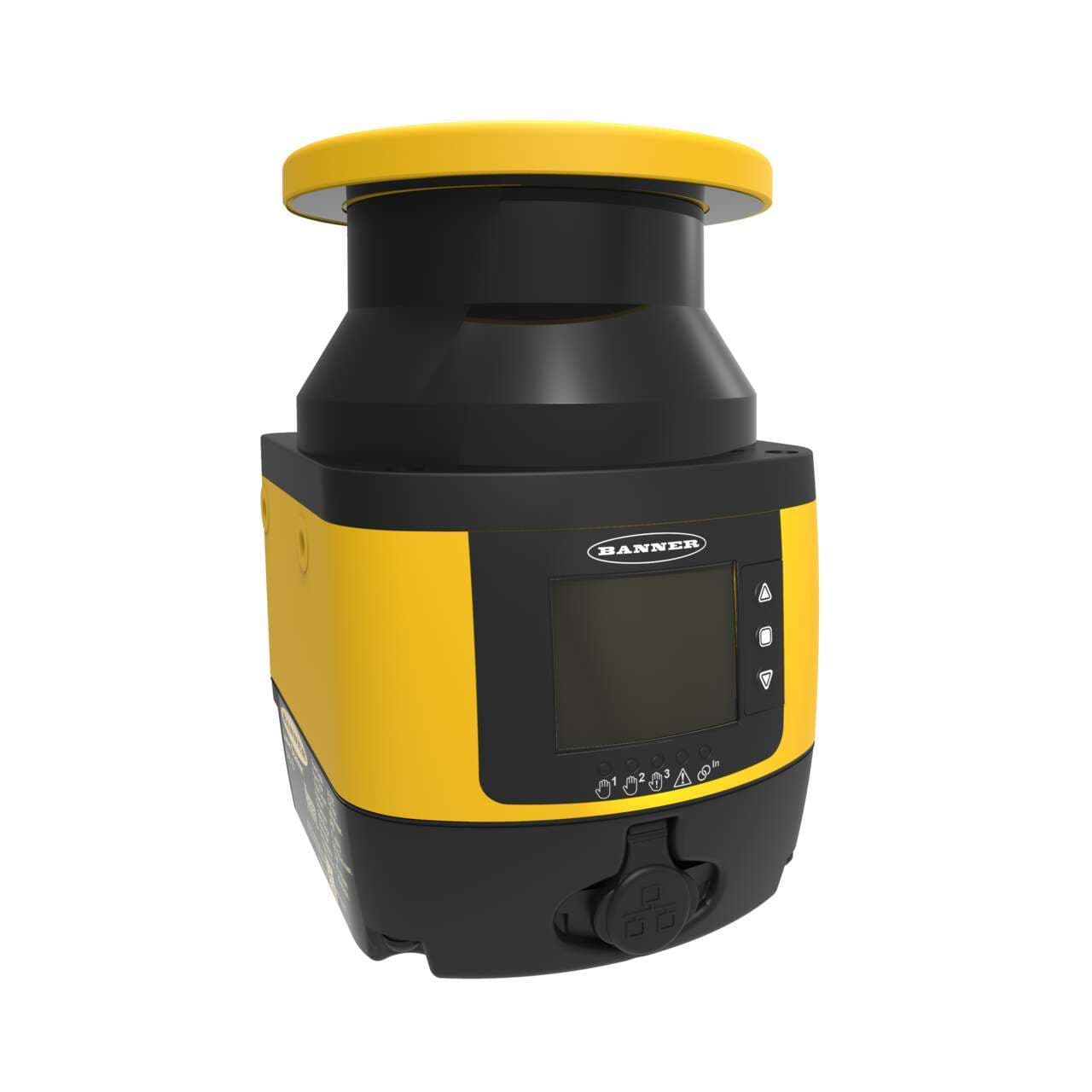 Banner SX5-B6 SX5 Series Safety Laser Scanner, Standalone with Replaceable Window; Safety Zone Sets: 6; Safety Outputs: 1 OSSD Pair; Protective Field Range: 0.05 m to 5.5 m; Scanning Angle Degrees (max): 275 SX5-B6 on Powermatic Associates