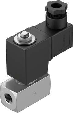 Festo 1491902 solenoid valve VZWD-L-M22C-M-N14-60-V-1P4-4-R1 Directly actuated, NPT1/4" connection. Design structure: Directly actuated poppet valve, Type of actuation: electrical, Sealing principle: soft, Assembly position: Any, Mounting type: Line installation 1491902 on Powermatic Associates