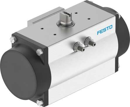 Festo 8102819 semi-rotary drive DFPD-120-RP-90-RS45-F07-R3-C Size of actuator: 120, Flange hole pattern: F07, Swivel angle: 90 deg, End-position adjustment range at 0°: -5 - 5 deg, End-position adjustment range at 90°: -5 - 5 deg 8102819 on Powermatic Associates