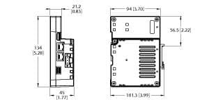 Turck TX800M-P3WV01 TX800 HMI/PLC Product Series, Quad-Core IOT Gateway — CODESYS V3 PLC with WEB VISU, , 2 separated RJ45 Ethernet ports with 10/100 Mbit, 1 serial interface (RS232, RS485, RS422), 1 USB host port, 1 SD card slot, 1 expansion module slot TX800M-P3WV01 on Powermatic Associates