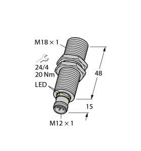 Turck RU40U-M18M-AP8X2-H1151 RU40U-M18M-AP8X2-H1151 Turck - RU40U-M18M-AP8X2-H1151 Ultrasonic Sensor, Diffuse Mode Sensor RU40U-M18M-AP8X2-H1151 on Powermatic Associates